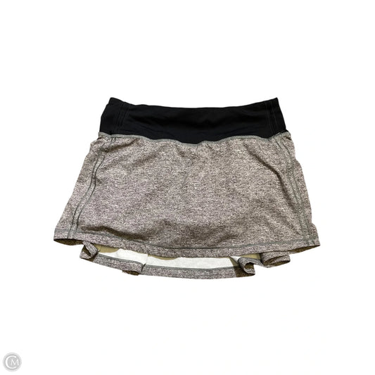Athletic Skort By Lululemon In Grey, Size: S