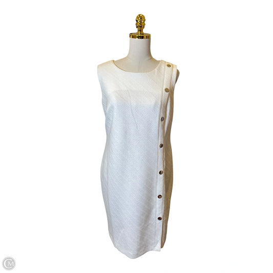 Dress Casual Midi By Tommy Hilfiger In White, Size: L
