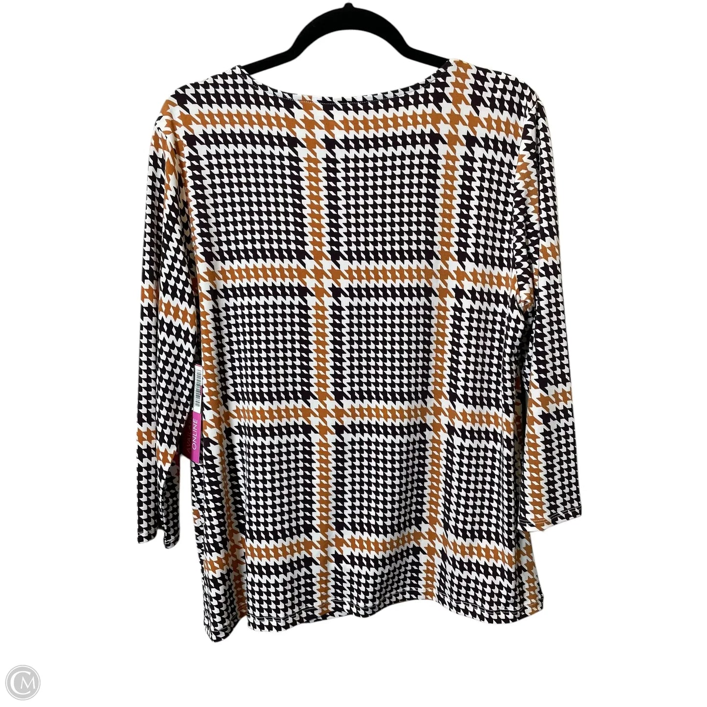 Top Long Sleeve By Liz Claiborne In Multi-colored, Size: L