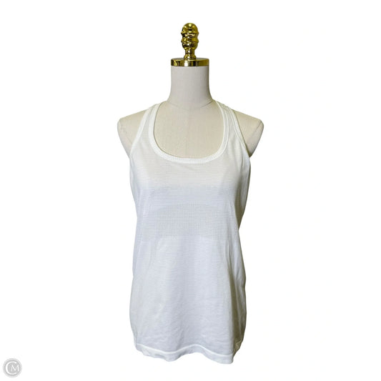 Athletic Tank Top By Lululemon In White, Size: L