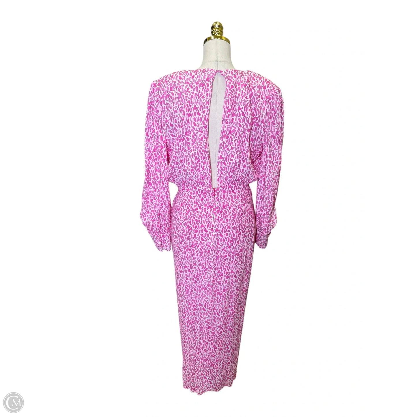 Dress Casual Maxi By Clothes Mentor In Pink & White, Size: Xl