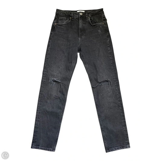 Jeans Straight By Zara In Black, Size: 2