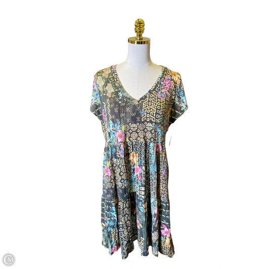 Dress Casual Midi By Johnny Was In Multi-colored, Size: M