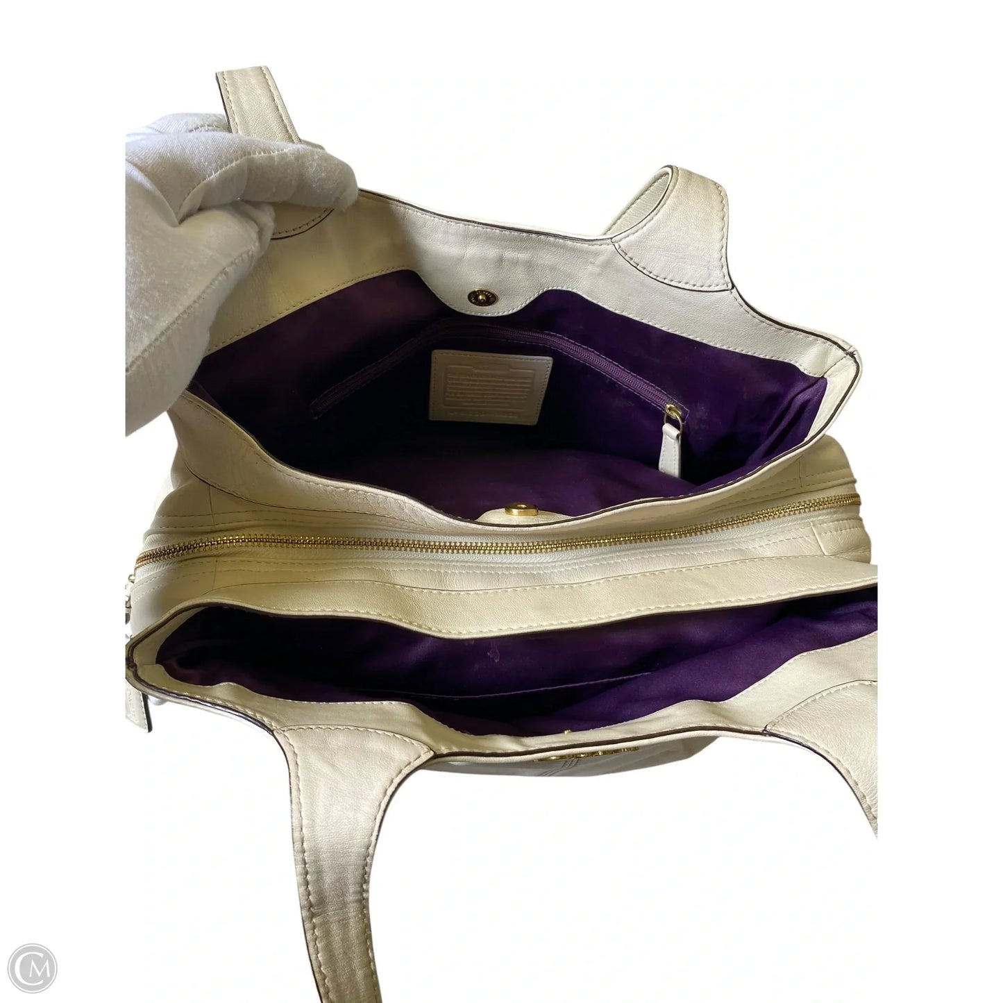 Handbag Designer By Coach, Size: Medium