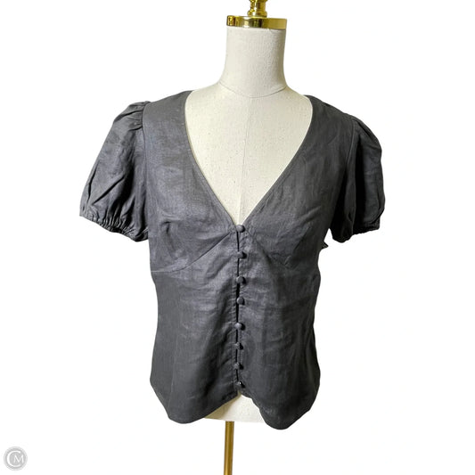 Blouse Short Sleeve By Boden In Black, Size: M