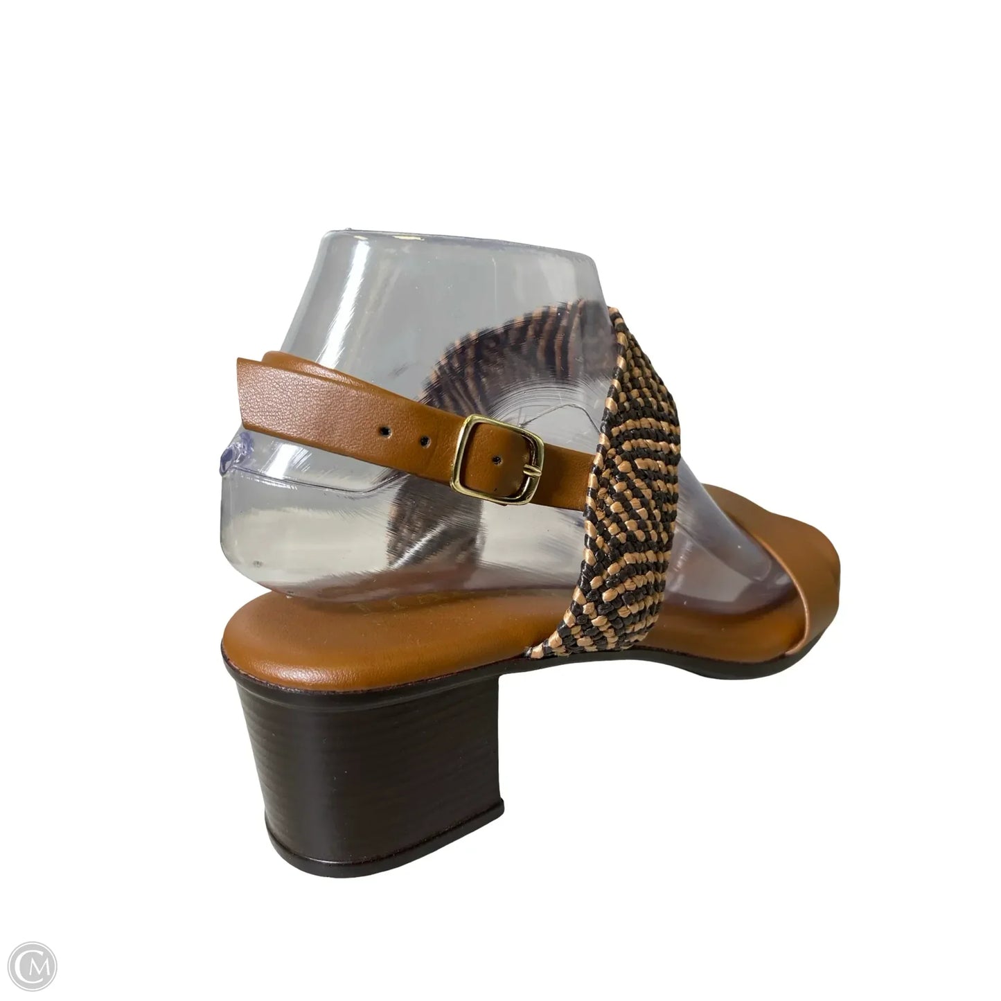 Shoes Heels Block By Italian Shoemakers In Brown, Size: 8