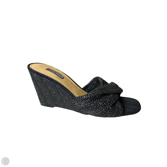 Shoes Heels Wedge By Nine West In Black, Size: 8