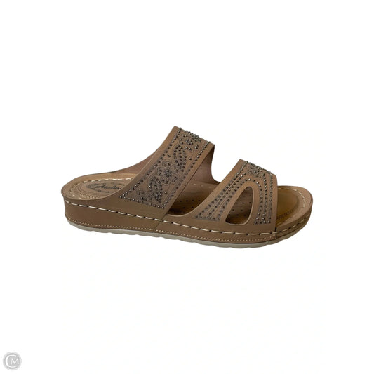 Shoes Flats By Clothes Mentor In Brown, Size: 8.5