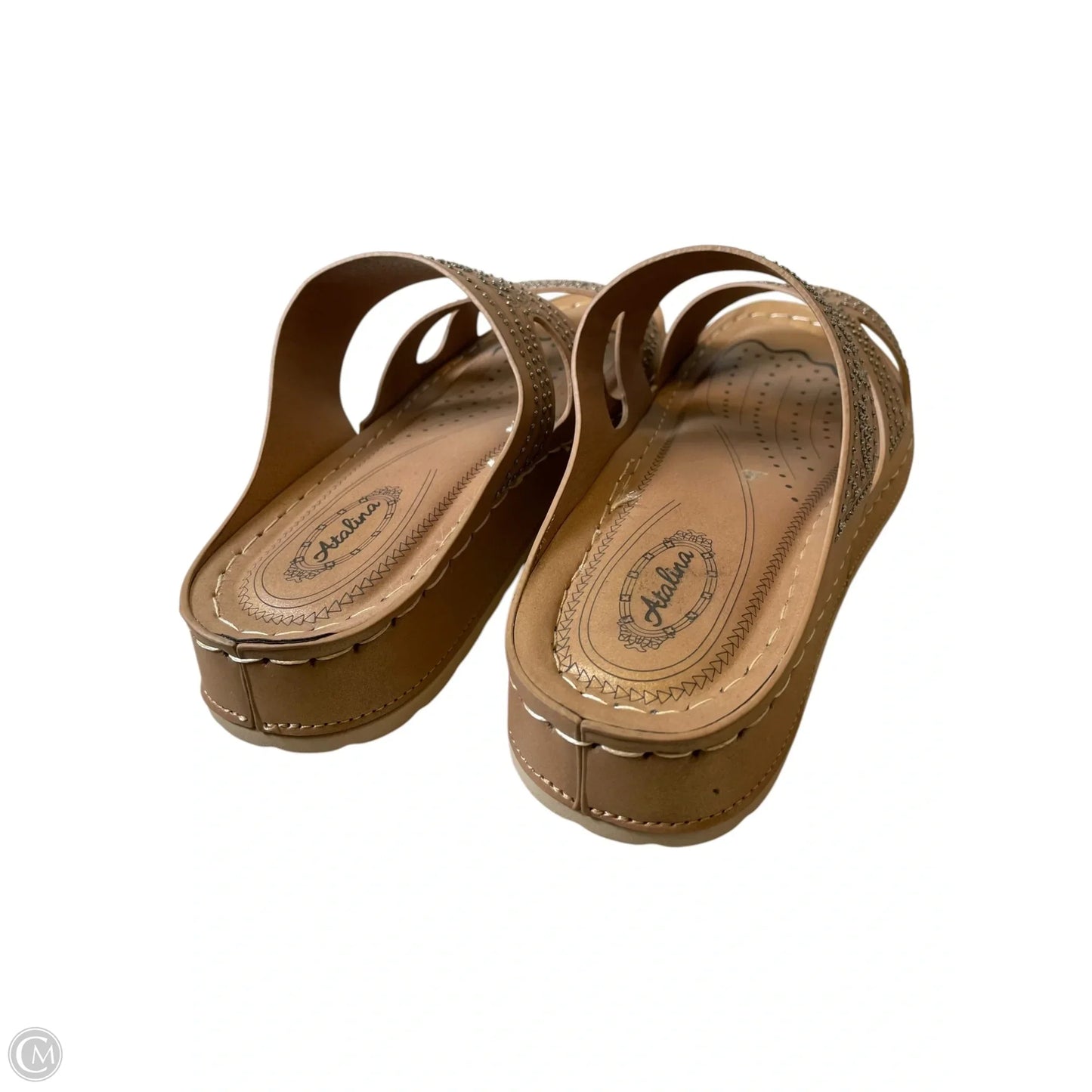 Shoes Flats By Clothes Mentor In Brown, Size: 8.5