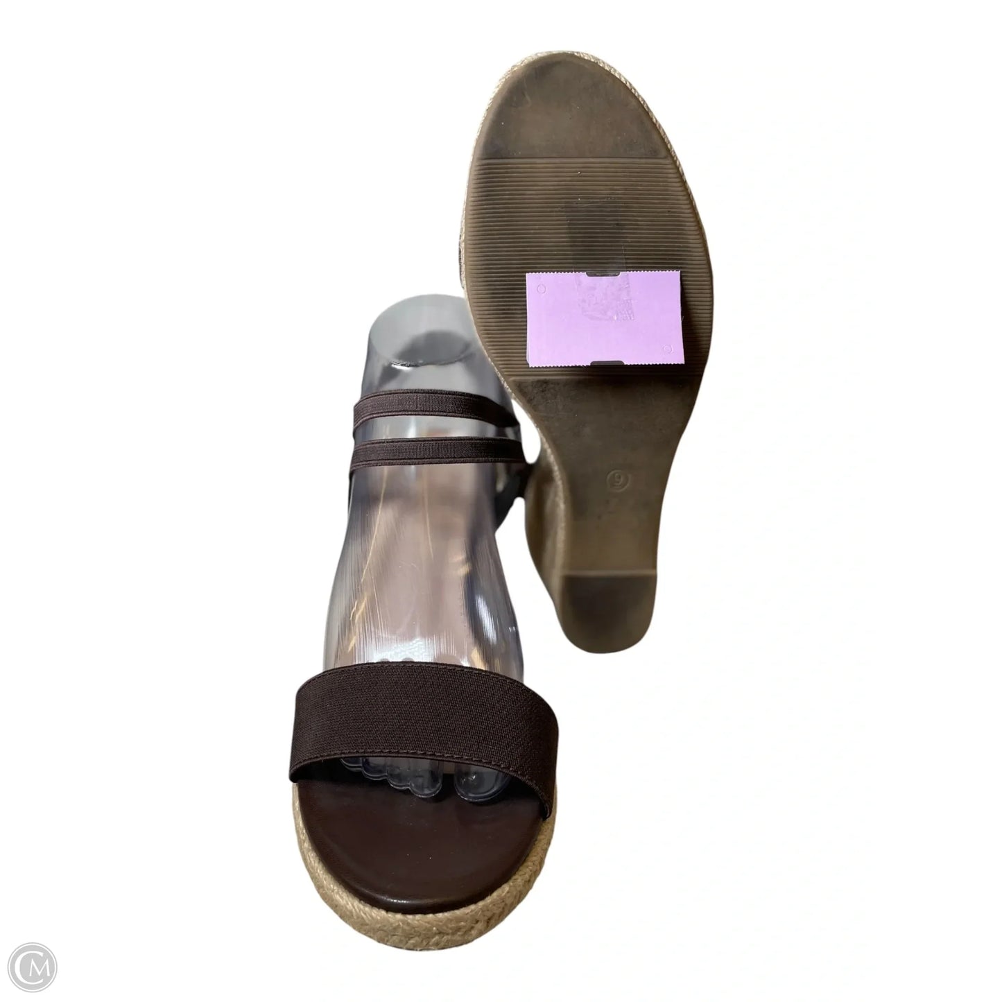 Shoes Heels Wedge By Clothes Mentor In Brown, Size: 9