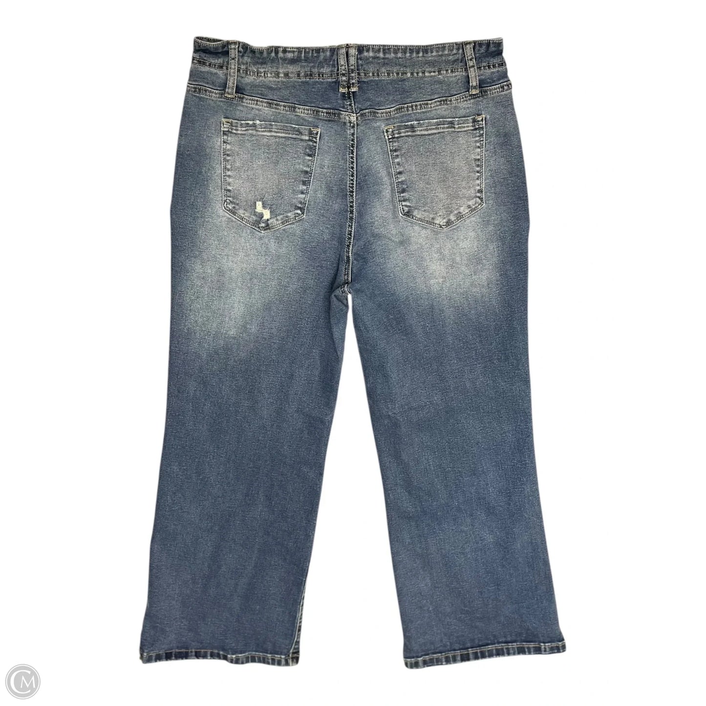 Jeans Straight By Clothes Mentor In Blue Denim, Size: 14