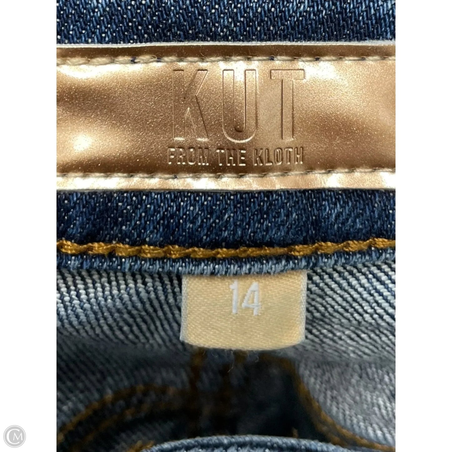 Jeans Wide Leg By Kut In Blue Denim, Size: 14