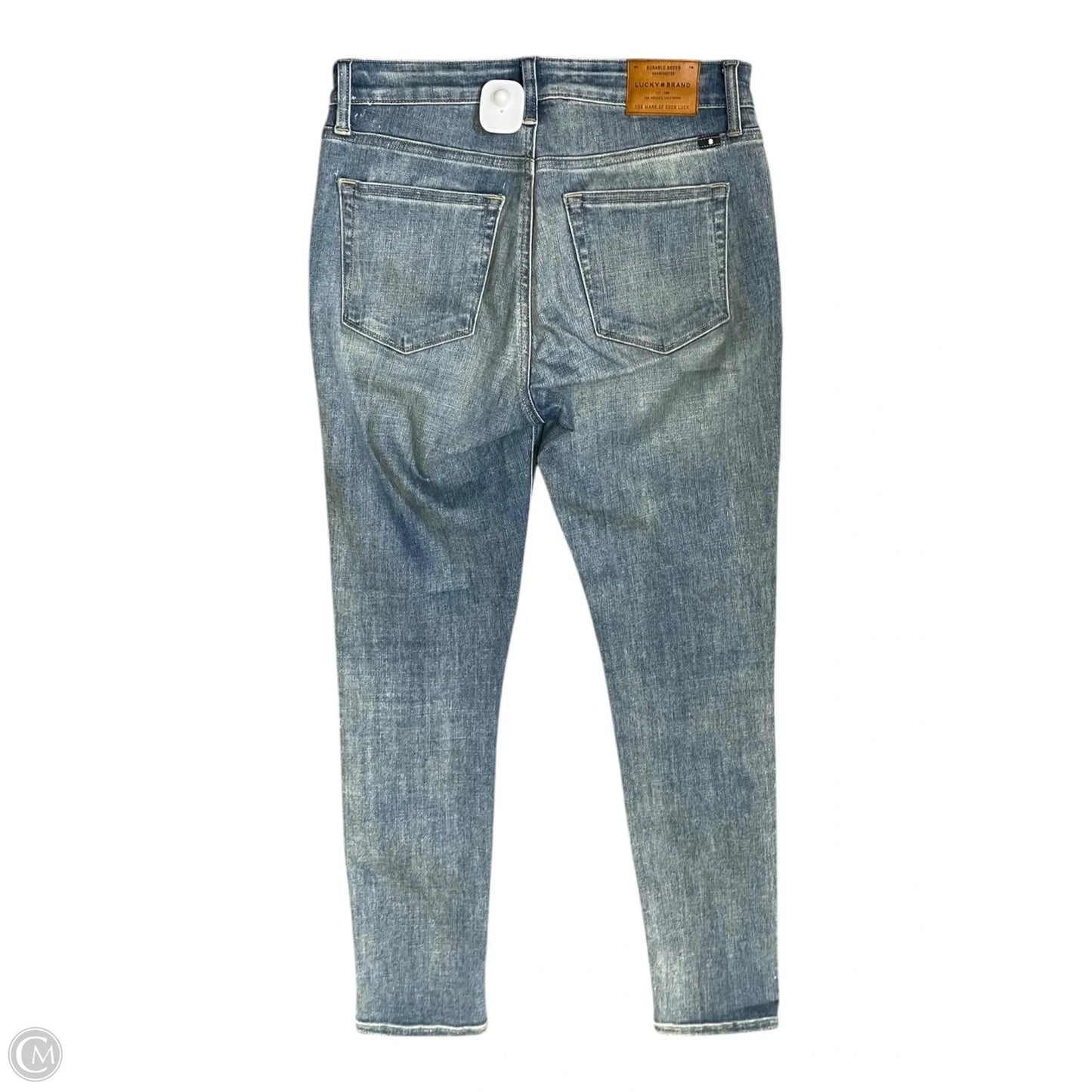 Jeans Skinny By Lucky Brand In Blue Denim, Size: 4