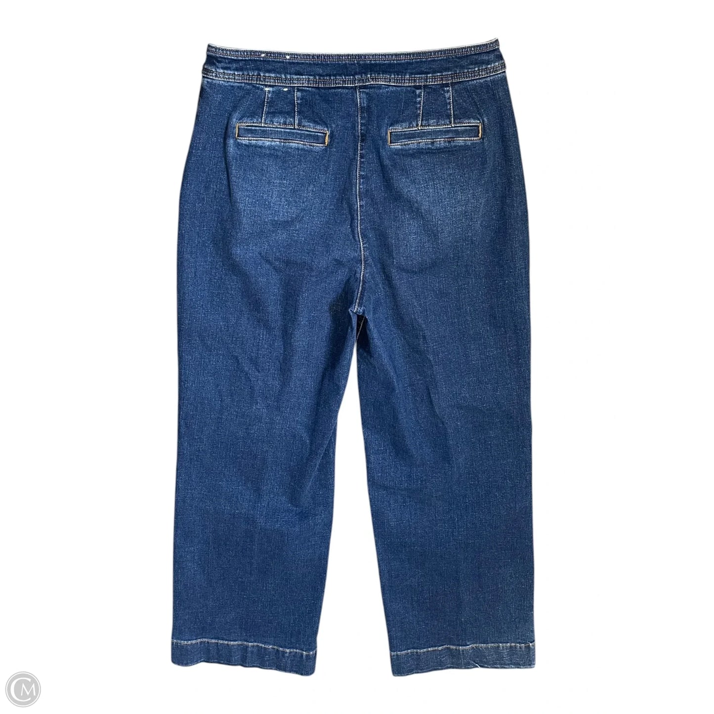 Jeans Wide Leg By Talbots In Blue Denim, Size: 12