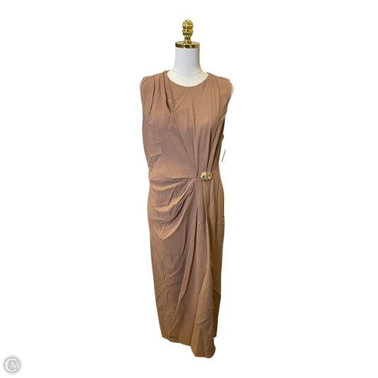 Dress Casual Midi By Entro In Brown, Size: L