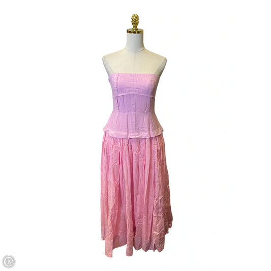 Dress Casual Midi By Hyfve In Pink, Size: M