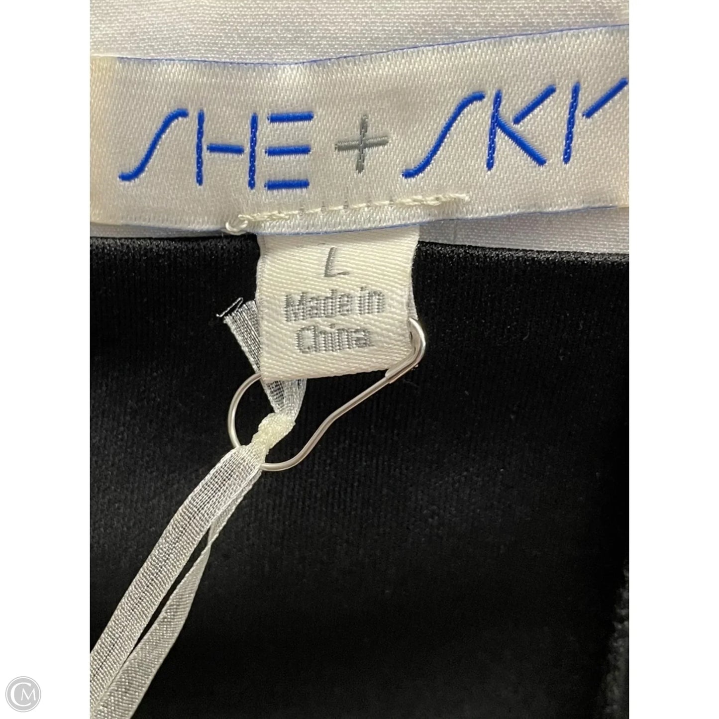 Dress Casual Short By She + Sky In Black & White, Size: L