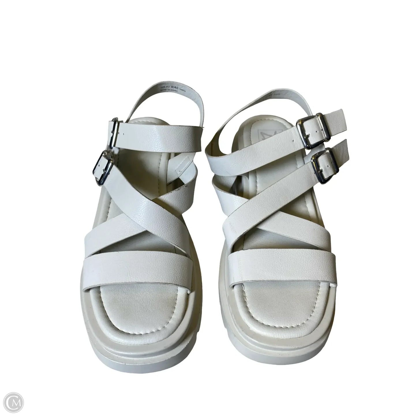 Shoes Heels Platform By Clothes Mentor In Cream, Size: 9