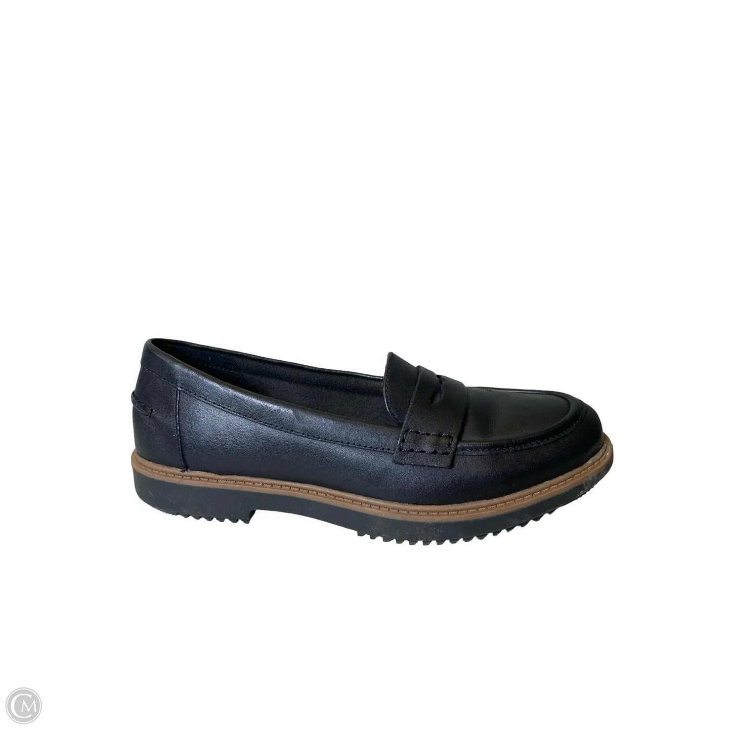 Shoes Flats By Clarks In Black, Size: 6