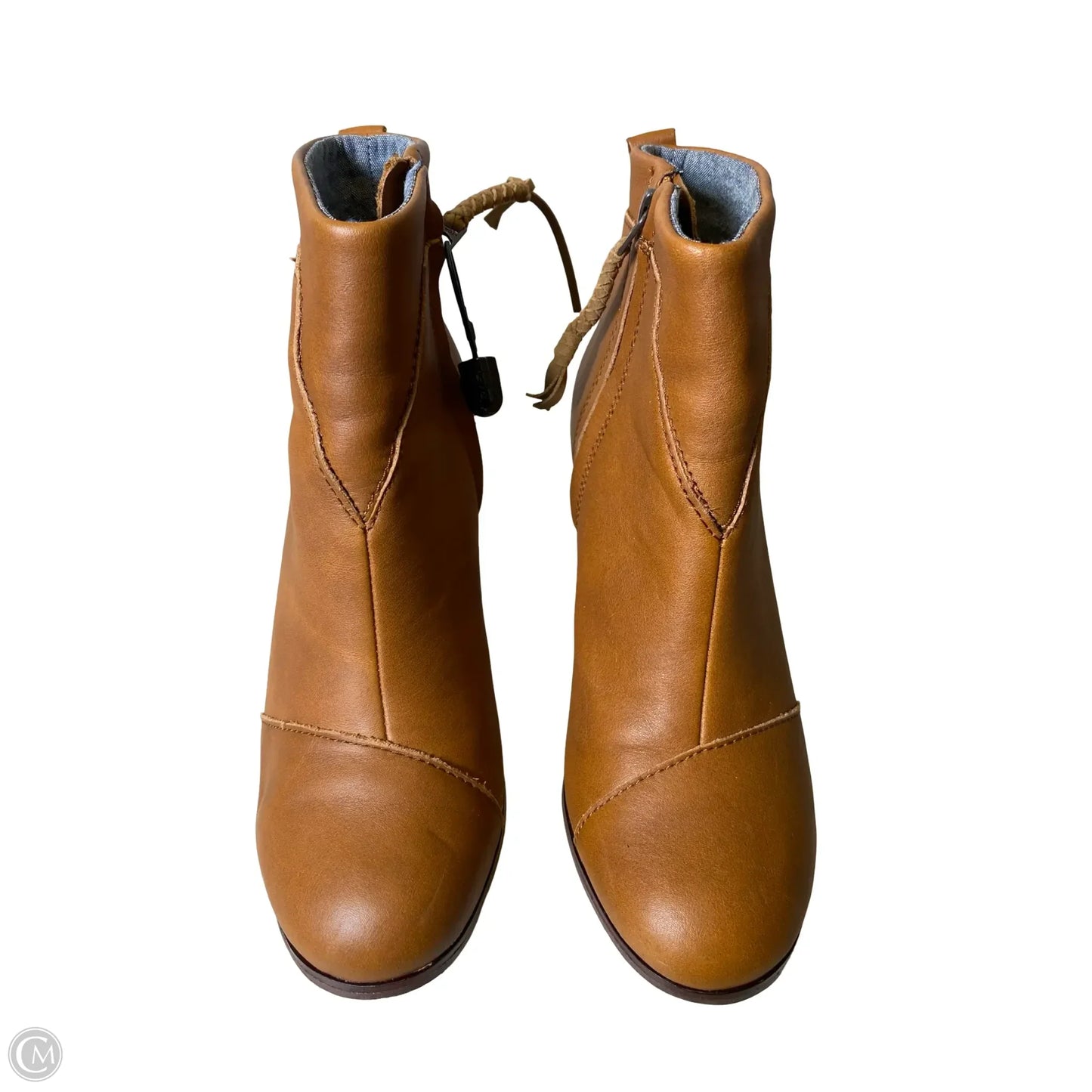 Boots Ankle Heels By Toms In Brown, Size: 6