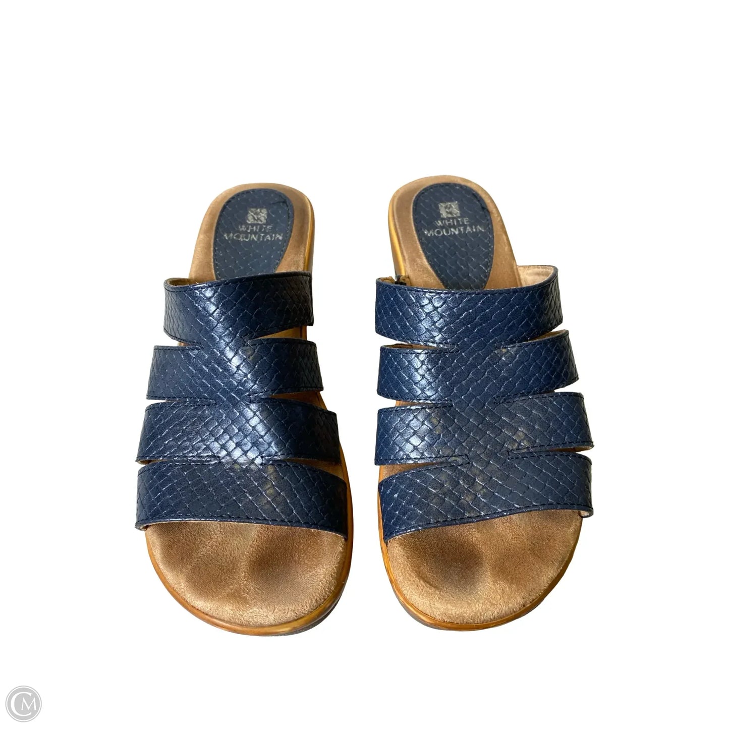 Shoes Heels Wedge By White Mountain In Navy, Size: 6.5