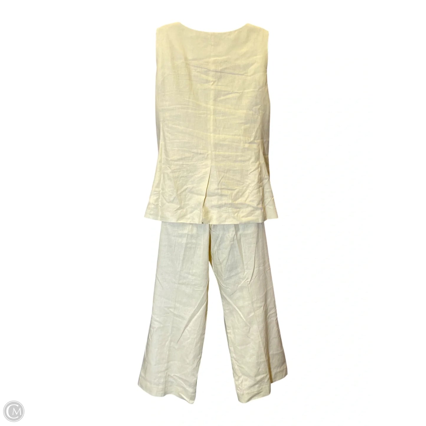 Top 2pc Sleeveless By Ann Taylor In Yellow, Size: L