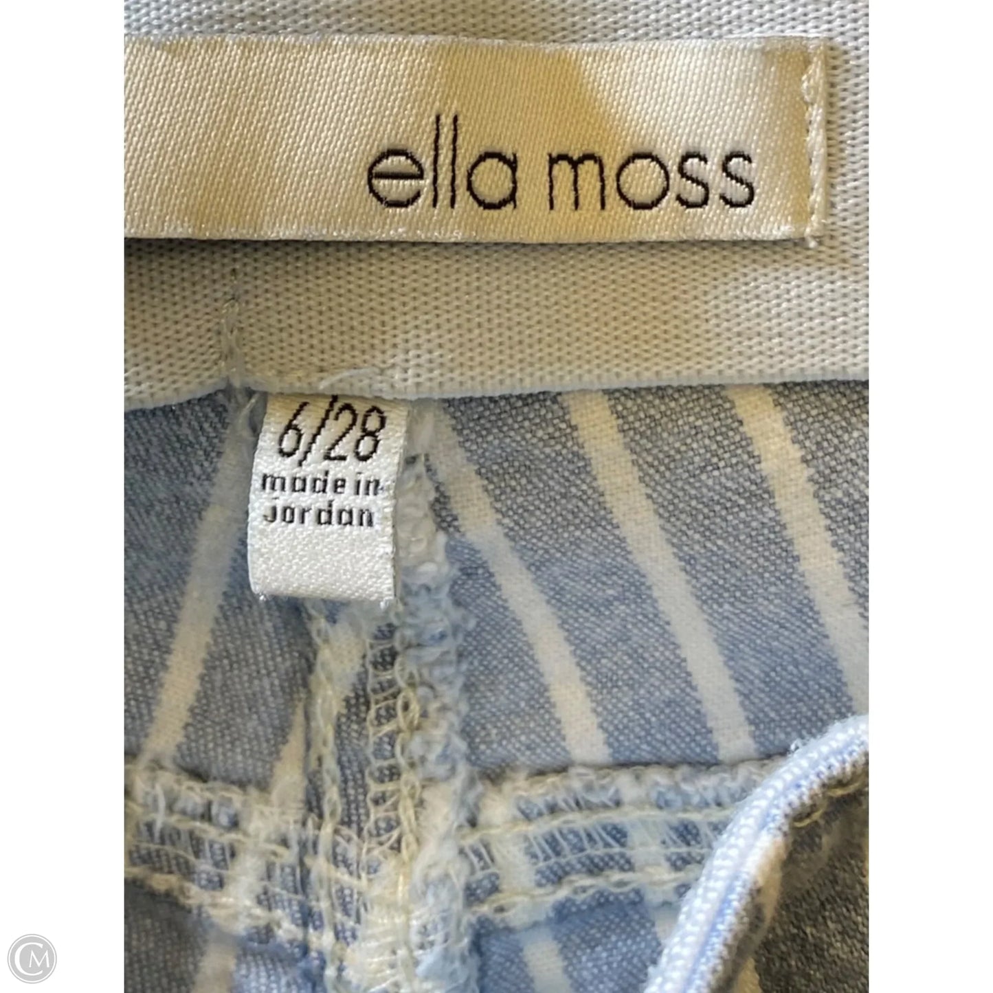 Jeans Flared By Ella Moss In Striped Pattern, Size: 6