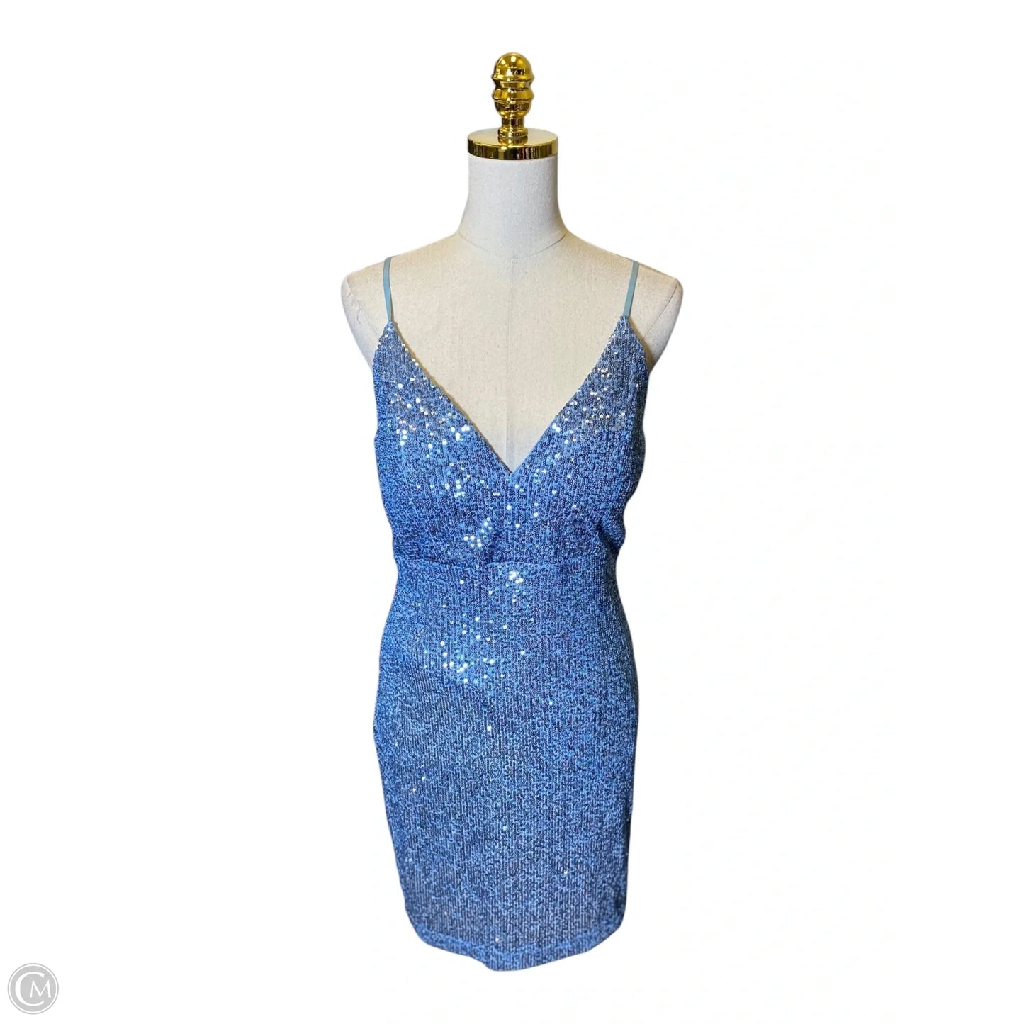 Dress Party Short By Clothes Mentor In Blue, Size: Xl