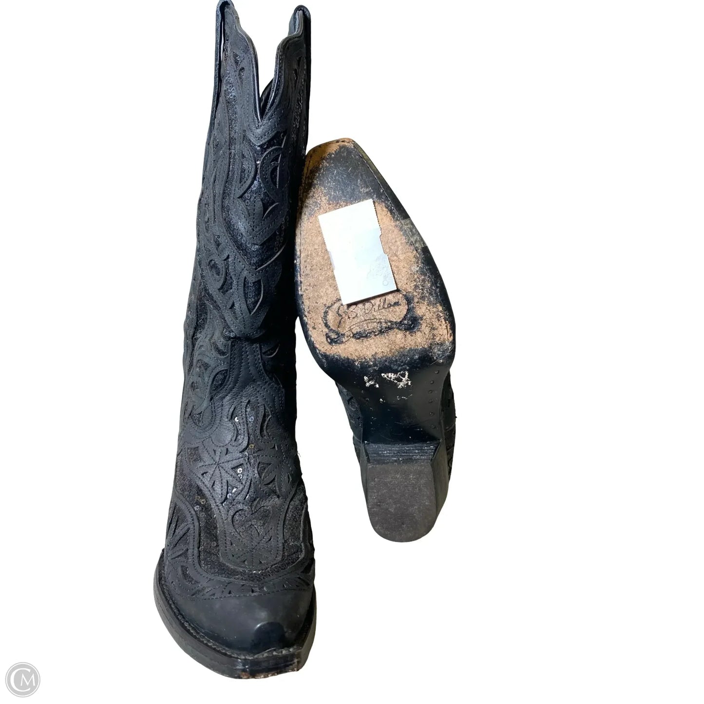 Boots Western By Clothes Mentor In Black, Size: 10