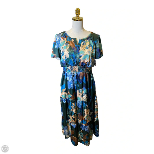 Dress Casual Maxi By Clothes Mentor In Multi-colored, Size: Xl