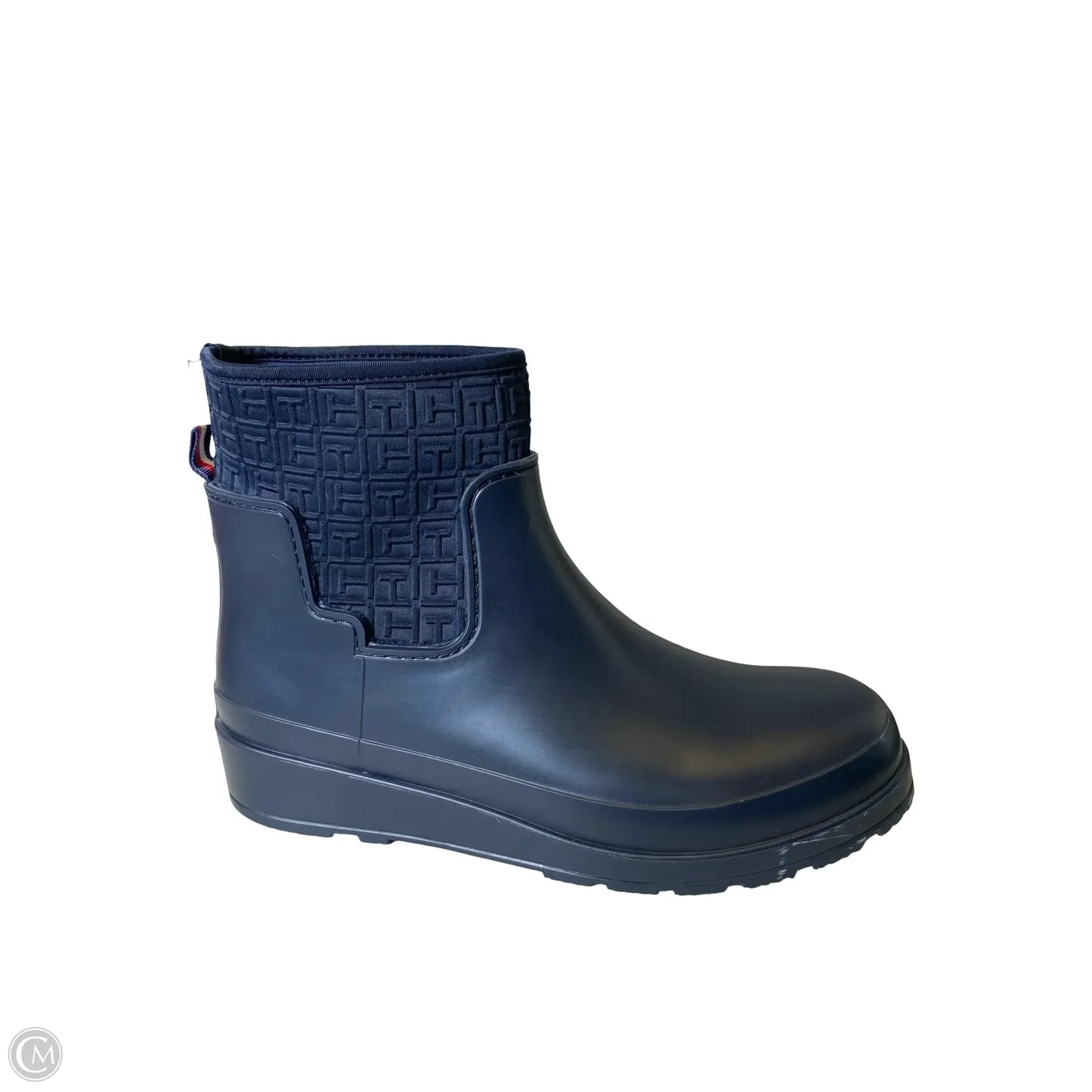 Boots Rain By Tommy Hilfiger In Navy, Size: 10