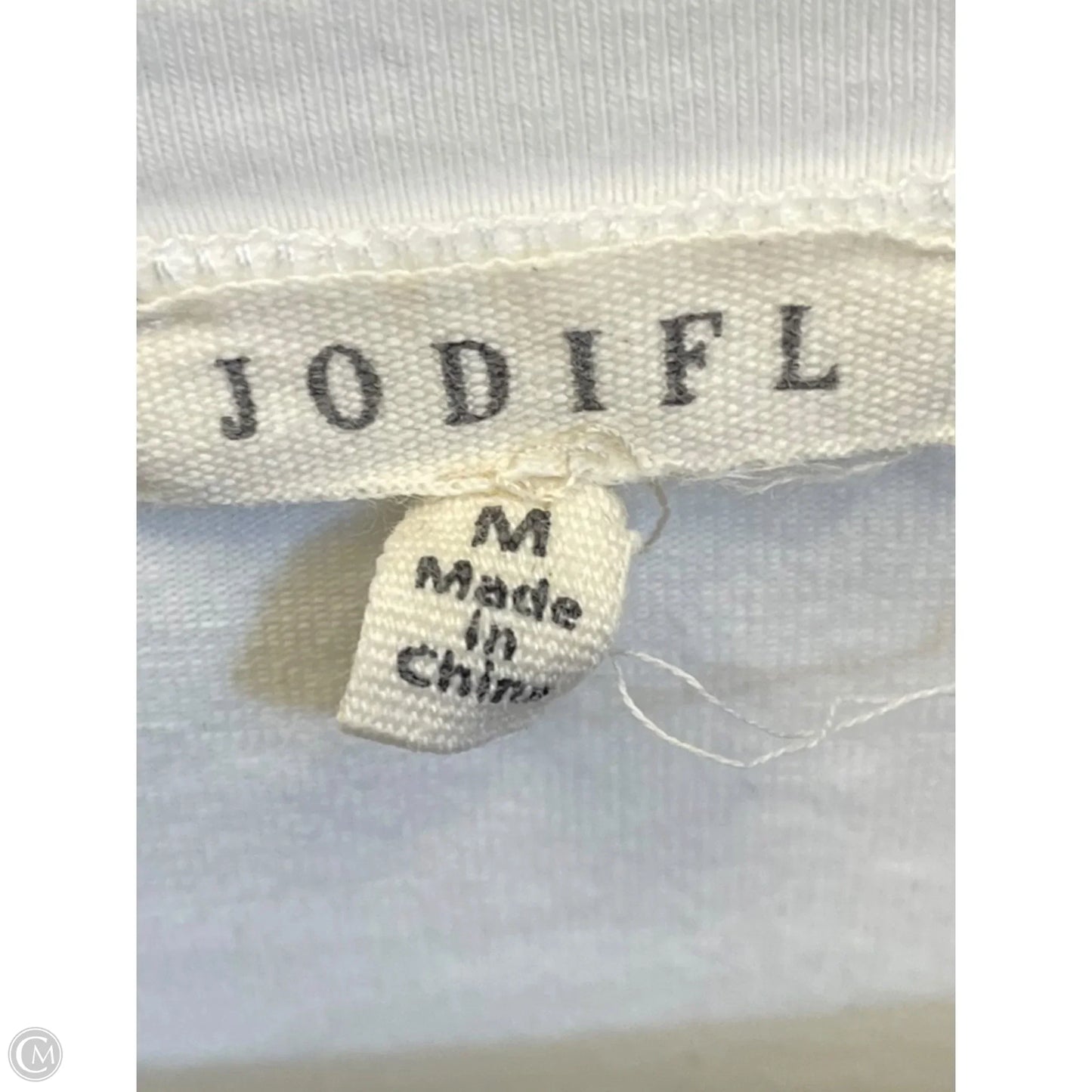 Top Short Sleeve By Jodifl In Gold & White, Size: M