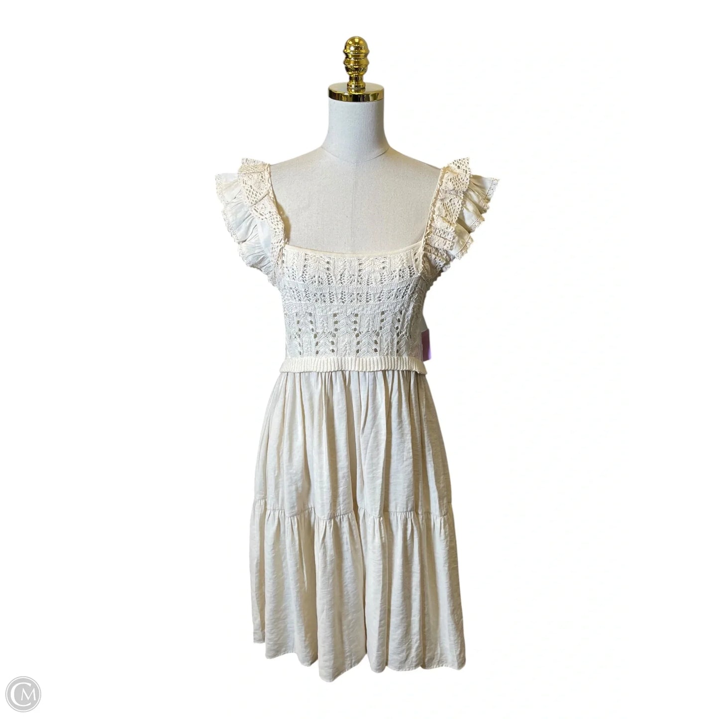 Dress Casual Short By Another Love In Cream, Size: M