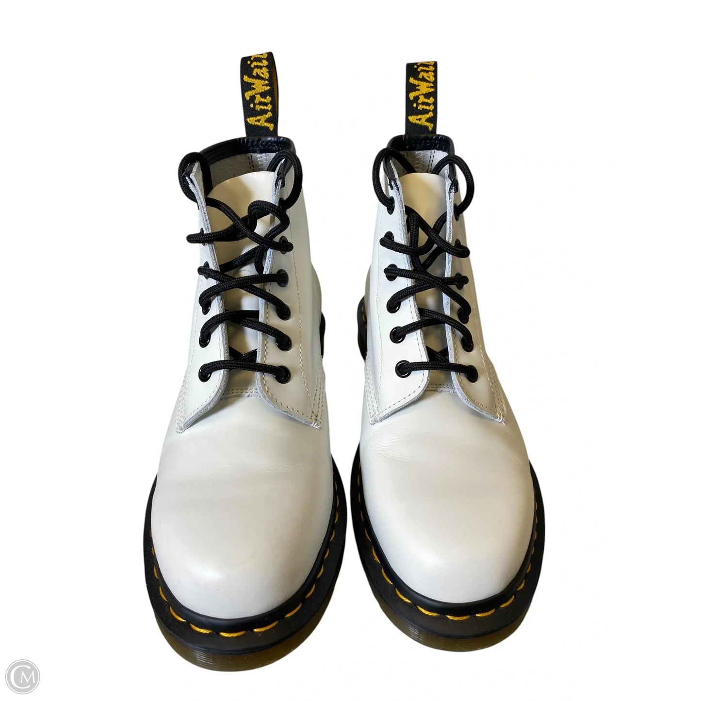 Boots Ankle Heels By Dr Martens In White, Size: 9