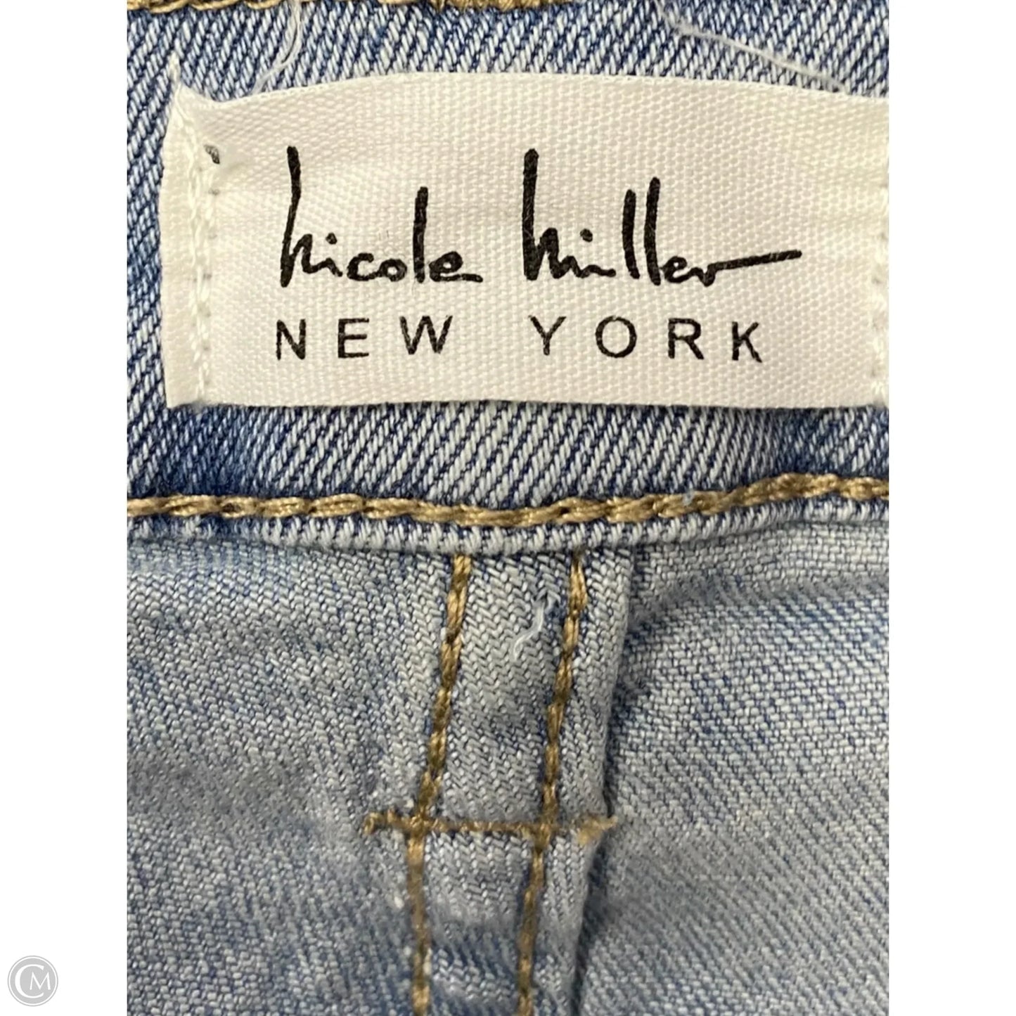 Jeans Flared By Nicole By Nicole Miller In Blue Denim, Size: 12