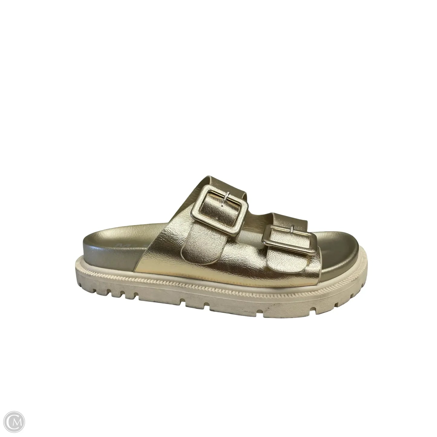 Sandals Heels Platform By Mia In Gold, Size: 6.5