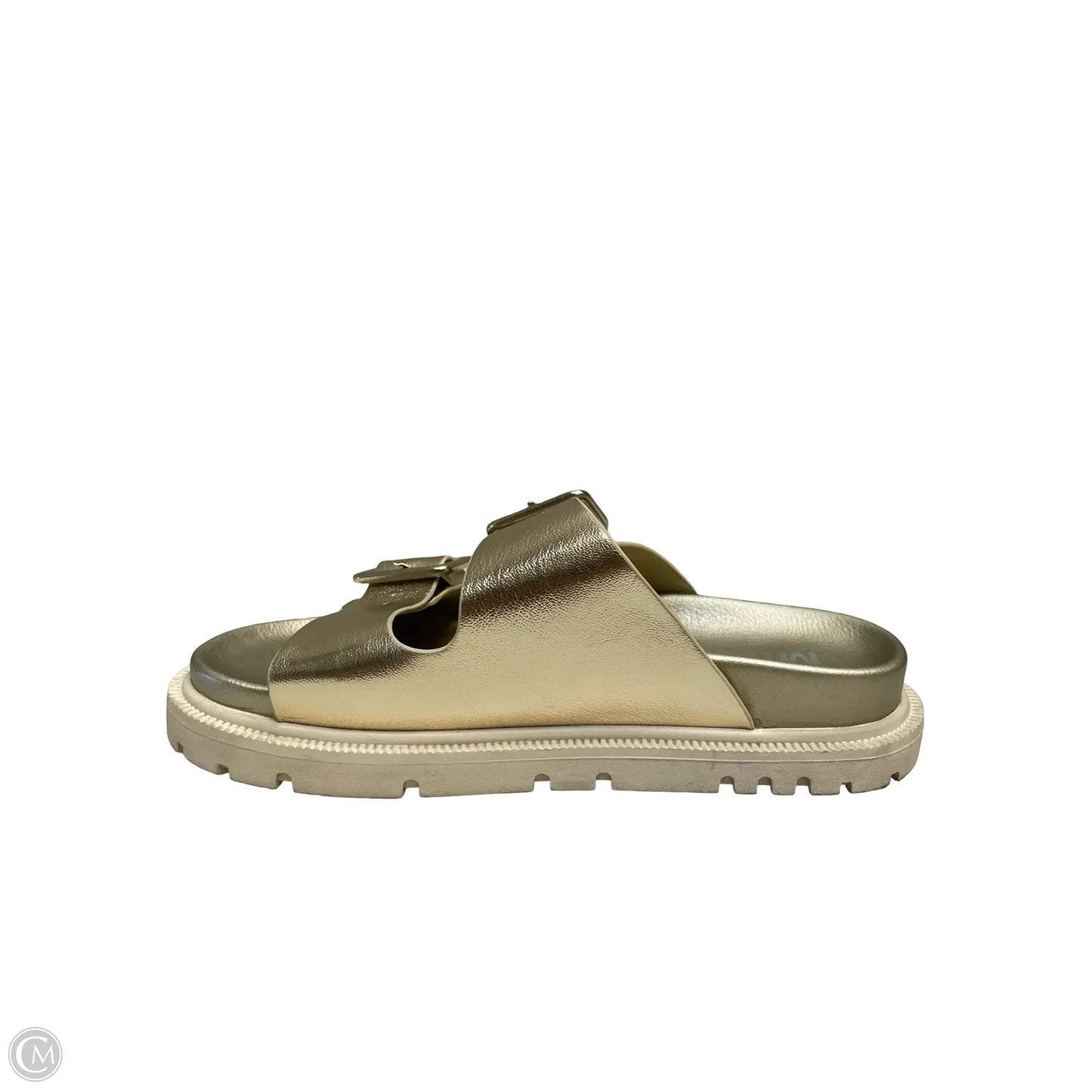 Sandals Heels Platform By Mia In Gold, Size: 6.5