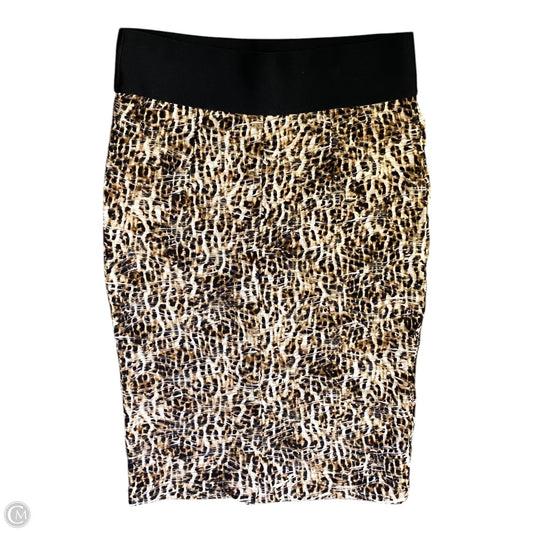 Skirt Midi By Inc In Animal Print, Size: M