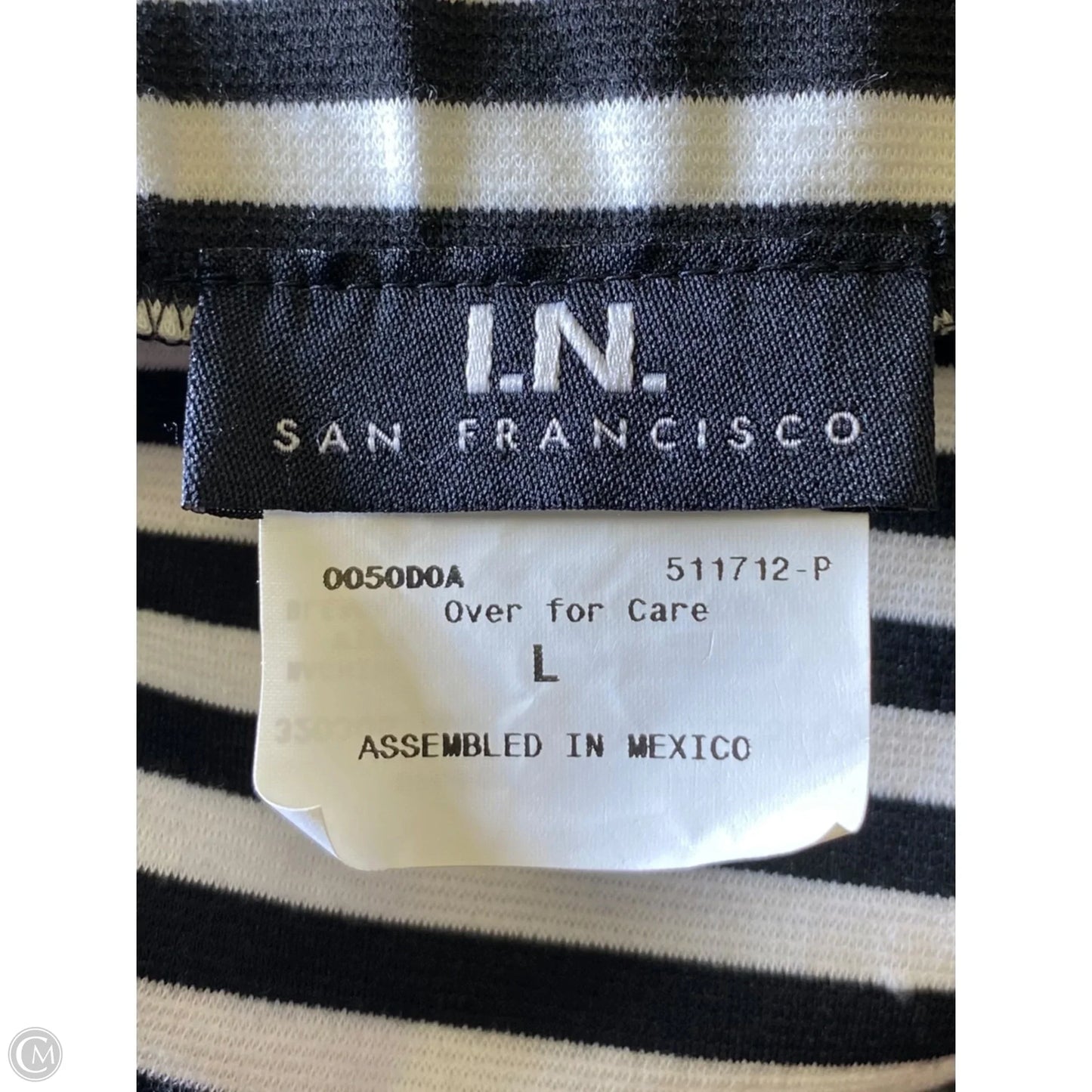 Skirt Mini & Short By In Sanfrancisco In Black & White, Size: L