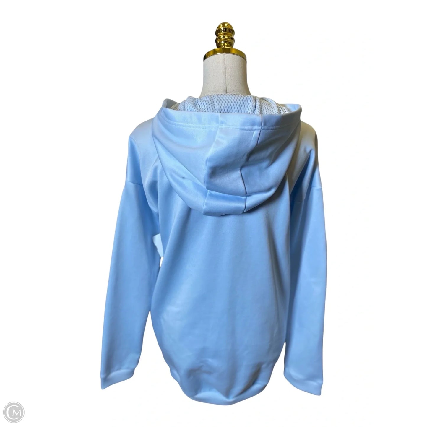 Athletic Sweatshirt Hoodie By Adidas In Blue, Size: M