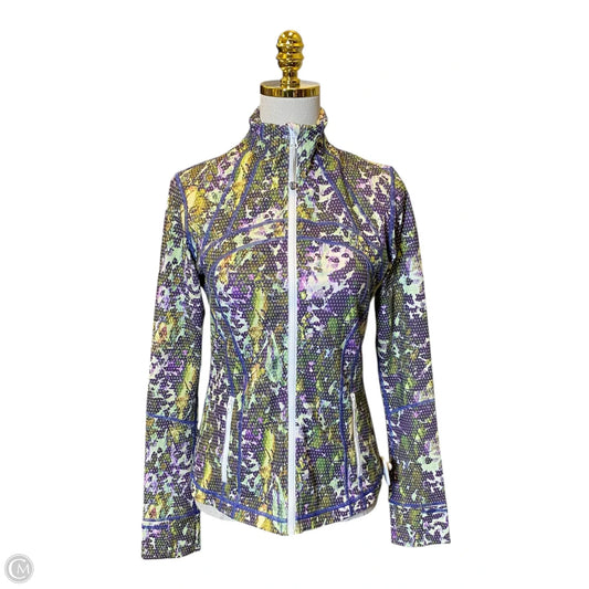 Athletic Jacket By Lululemon In Multi-colored, Size: 8