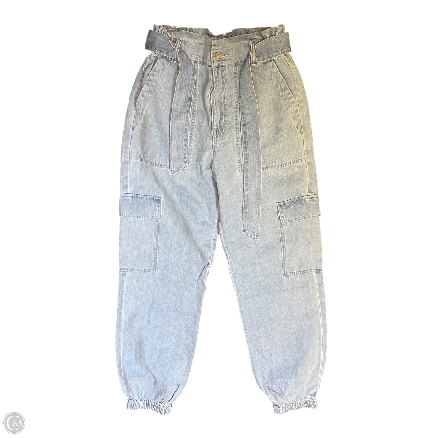 Jeans Straight By Forever 21 In Blue Denim, Size: M