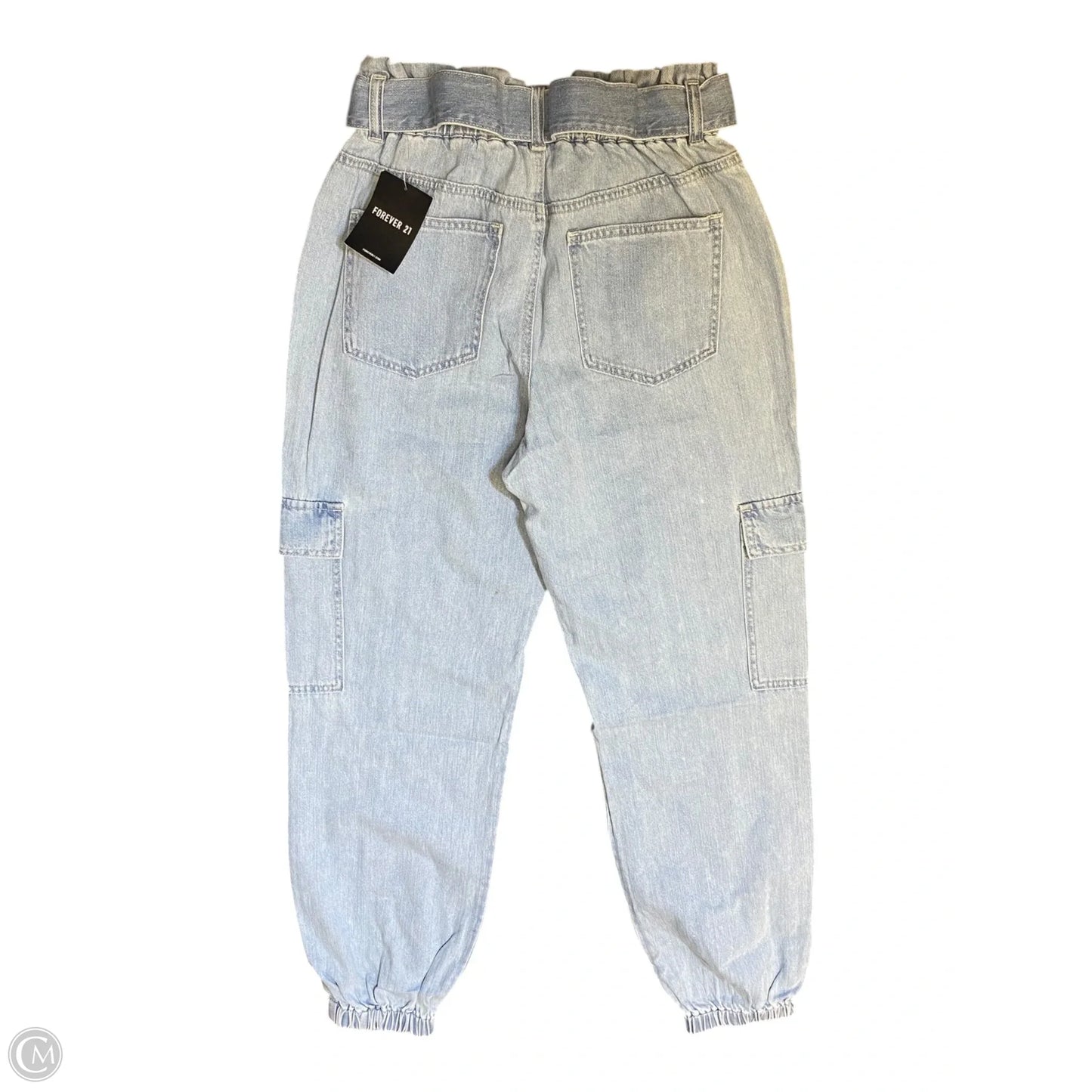 Jeans Straight By Forever 21 In Blue Denim, Size: M
