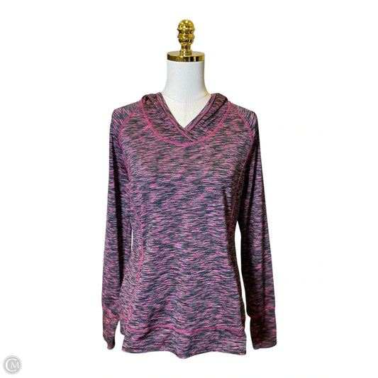 Athletic Top Long Sleeve Hoodie By Tangerine In Multi-colored, Size: L