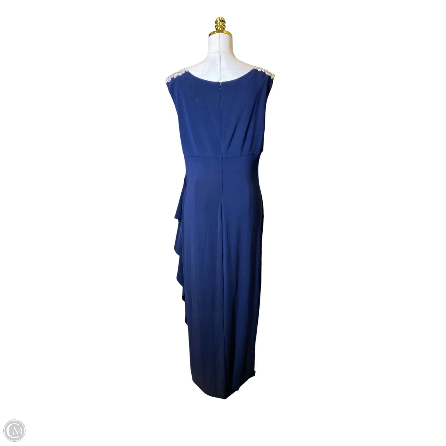 Dress Party Long By Clothes Mentor In Navy, Size: Xl