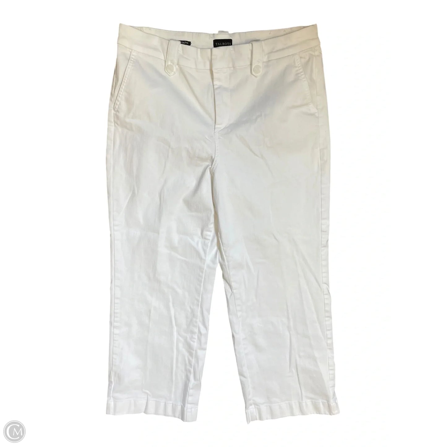 Jeans Wide Leg By Talbots In White, Size: 16