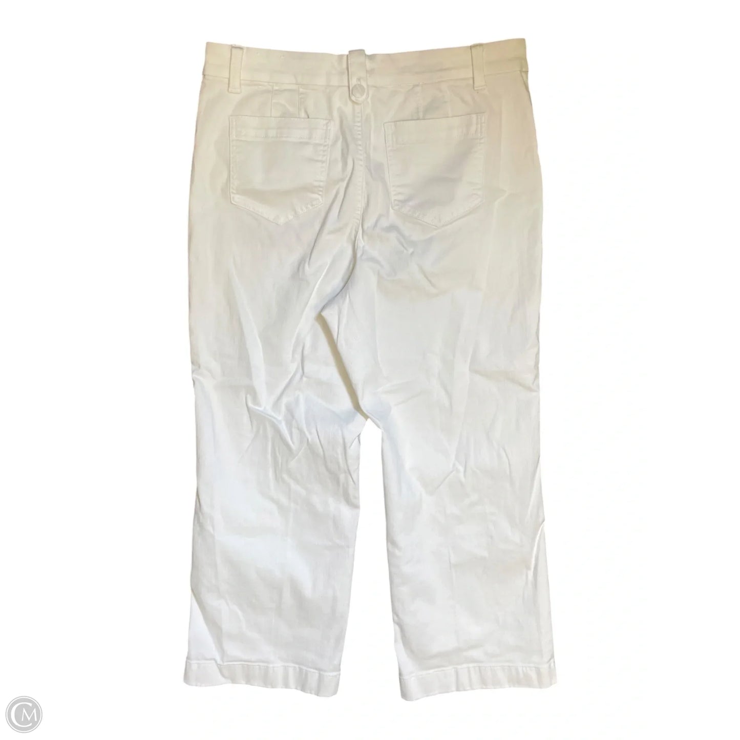 Jeans Wide Leg By Talbots In White, Size: 16