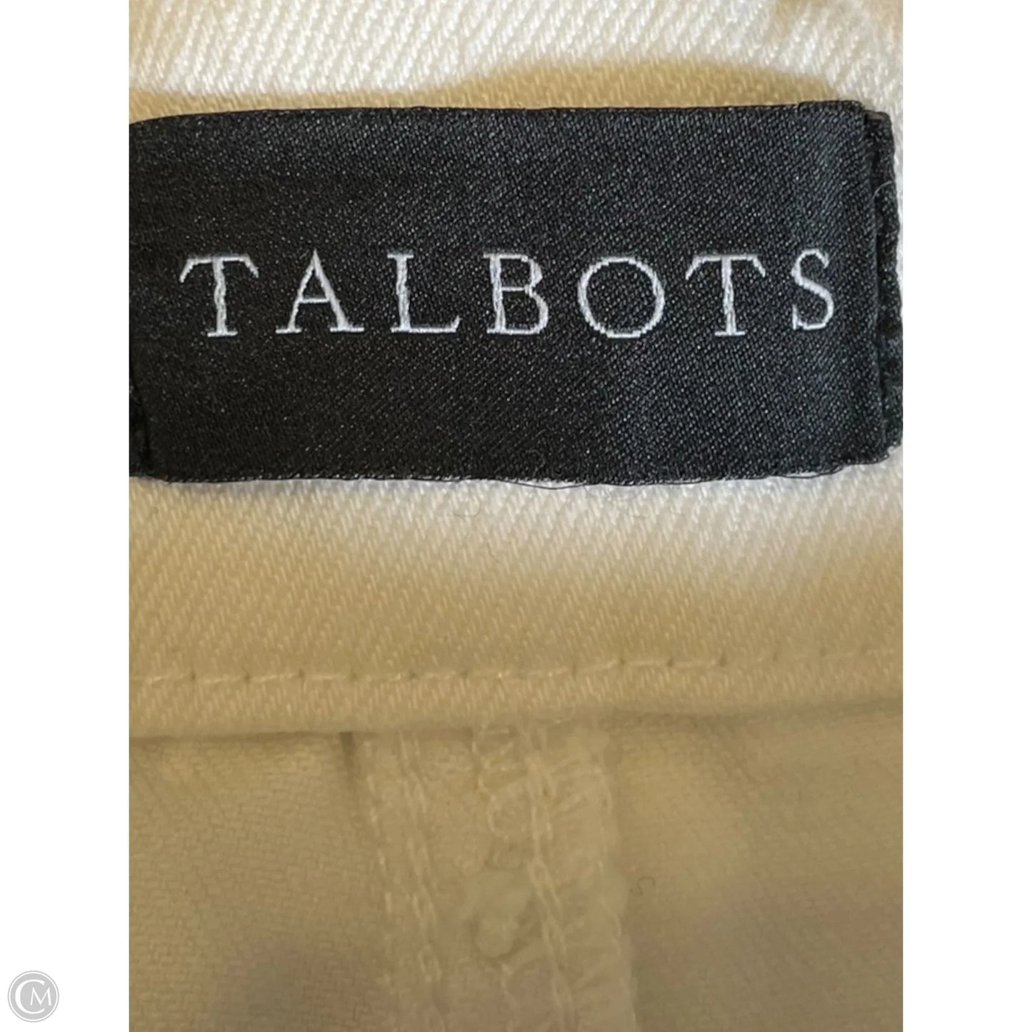 Jeans Wide Leg By Talbots In White, Size: 16