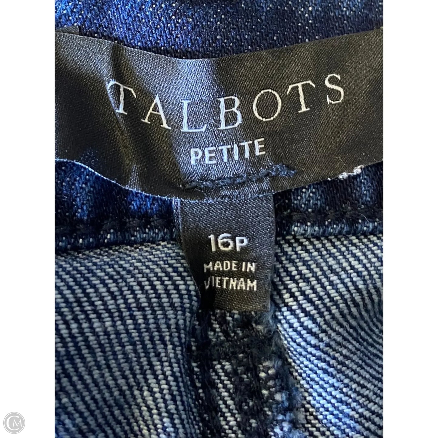 Skirt Mini & Short By Talbots In Blue Denim, Size: 16