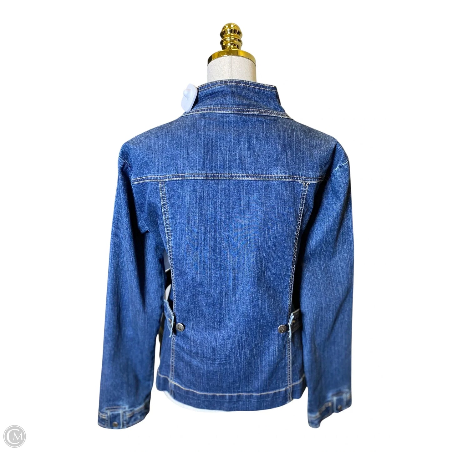 Jacket Denim By Clothes Mentor In Blue Denim, Size: Xl